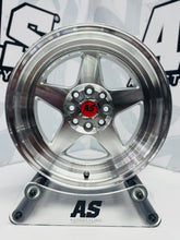 15” AS- 7702 4/100 4/108 silver wheels